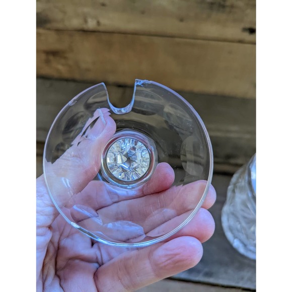 Vintage Crystal Jam Jar / Crystal sugar dish / Honey pot - Picture 3 of 6